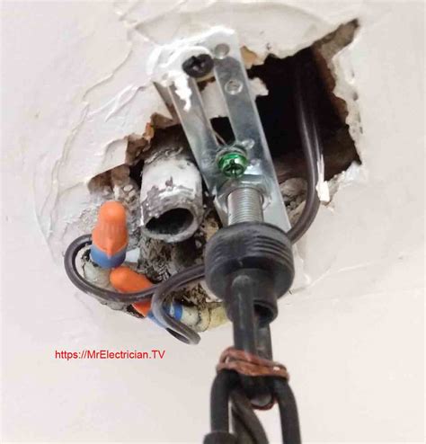 how to remove existing electrical box from ceiling|old work junction box ceiling.